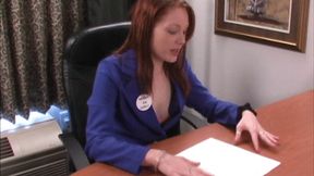 Real Estate Agent Sucks And Fucks Bareback In Her Office! (mp4 sd)