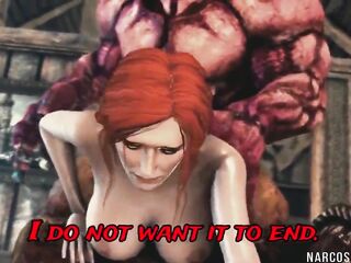 Cute and breasty Triss enjoying hard cunt ramming