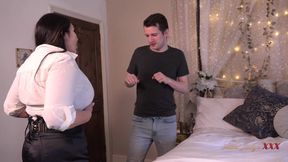 AuntJudysXXX - Big Tit Bombshell Josephine James Catches a Thief in Her Bedroom