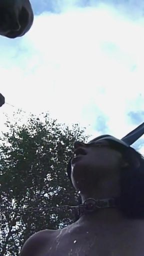 Thrilling moment from &quot;A couple more piss  loads would be great for my gorgeous face&quot;