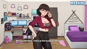 House Chores #46: My Stepsister and Stepmother Masturbate Me with Their Big Tits