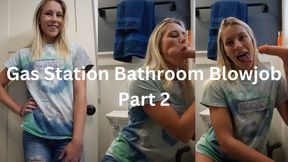 Gas Station Bathroom Blowjob Part 2