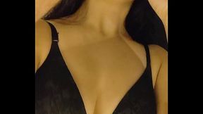 Intense POV: Debora Mendes does reverse oral riding in black panties with cumshot outside at the motel