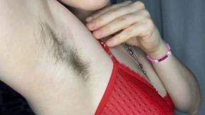 Hairy armpits worship