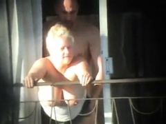 sex and balcony (Voyeur get caught)