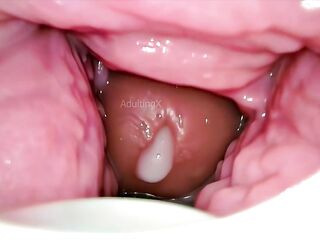 Cum Inside Me Over and Over! Camera inside Vagina Creampie Cervix POV