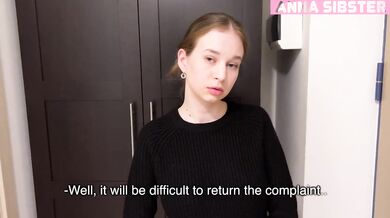 Anna is the boss big tits boss demands you solve problems cumming