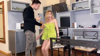 Man clashes with a horny blonde Russian cougar who craves his cock