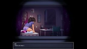 Curvy 3D babe in sexy outfit gets humped on a pillow