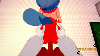BNA Hentai - Michiru Yiff at Toilet 3/3