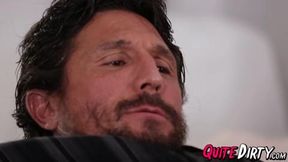 Elsa Jean Devours Daddy's Load Following Rough Sex