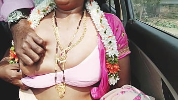 Desi hot aunty car sex romantic dirty talks. Telugu adio.