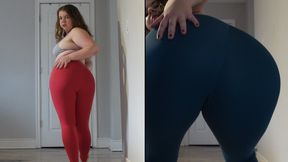 Modelling Yoga Pants Walking & Ass Worship