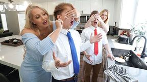 Alura Jensen's Gangbang Night - Mature MILF takes big cock