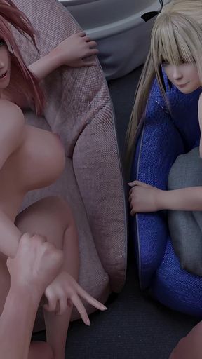Honoka & Marie Rose - Group Sex 3D Animation - Tight Pussies & Cumshot (*** or Alive)