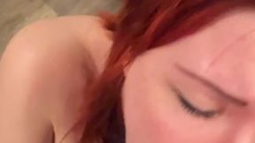 She Couldn't stop sucking my dick. Close Up Sloppy Blowjob and Spit Drew Rogue