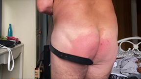 Slowmo self spanking