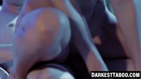 Teen beauty Kyler Quinn gags on cock before taking a bareback creampie