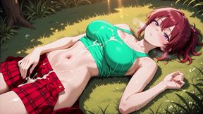 Horny Redhead Woods Deepthroat to Thick Cum Overflow