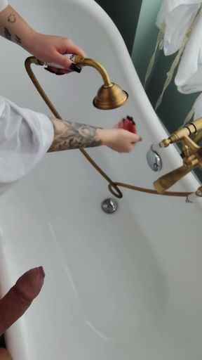 Stepmommy Takes Her Stepson to Pee on Him and Make Him Pee Too.