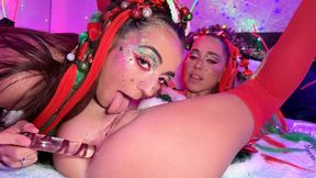 Sasha Tatcha And Khloe Kapri Celebrate A Naughty Holiday!