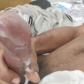 Hot creamy cumshot solo masterbation