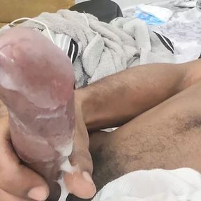 Hot creamy cumshot solo masterbation