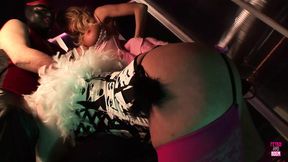 Blondes in Hot Wigs Get DP'd and Fisted by Masked Hubsies in a Wild XXX Frenzy