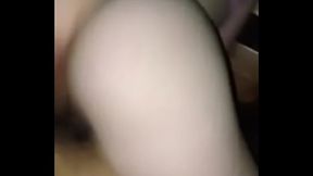 Snowbunny riding cock