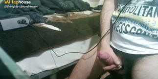 Manual masturbation with great final cumshot