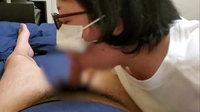 【オナニー・自撮り】おちんぽを美味しそうに咥える人妻～人妻・巨乳・パイパン・オナニー・素人