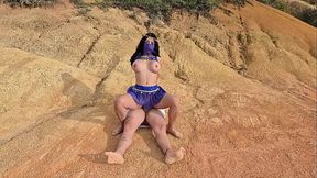 Wild Latina dances with big booty and sucks deep on huge cock