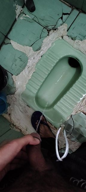 Pee in bathroom