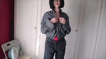 sexy hot real housewife during an amateur strip tease
