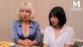 Two Stepsisters Sharing The Same Mans Cock