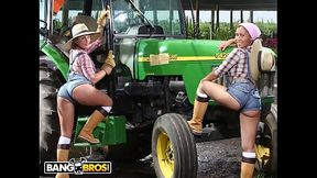 BANGBROS - Big Booty Farmin'_ Throwback Featuring Isabel Ice &amp_ Jordan Ashley