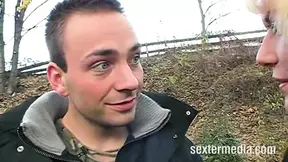 Blond German MILF gets anal fucked hard