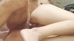 The latest viral amateur video of skinny young indo teen hooking up with a partner during spring weather