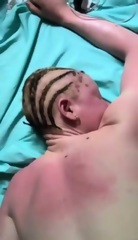 Sextape excitante d'une femme albinos