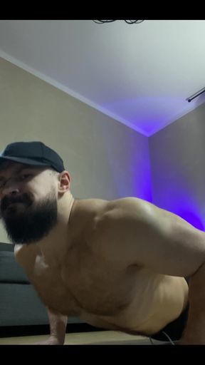 Pumping My Huge Pecs