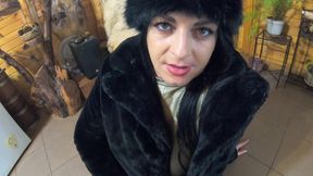 Milfycalla- Deep Blow-job While Wearing Fur Coat and Shiny Boots 204