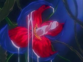 Plant monster feeds on the love juices of young female slaves