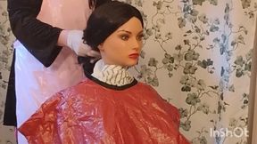 Emma the barberette shows off her capes