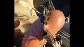 Innocent Experiment? Curious Gay teen Toys With Nipple Dick Clamps – Hot Solo Play 18+