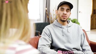 Petite Teen Sensation - Small Frame Girl Destroying Her Face With A Huge Dick