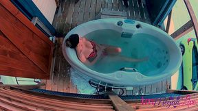 jacuzzi jilling off outdoor - immeganlive