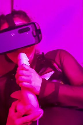 This Is My First Time Giving a Blowjob in the World of Virtual Reality