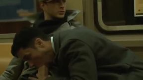 Sucking cock on the subway