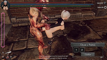 Orc monster fucks warrior's tight pussy and cums inside