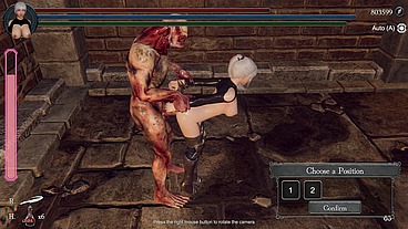 Orc monster fucks warrior's tight pussy and cums inside